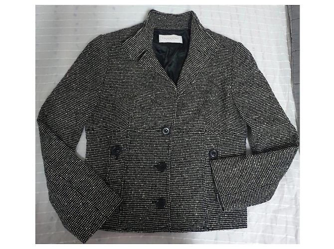 Valentino Garavani Jacke 44IT Schwarz Aus weiß - Ansicht 2