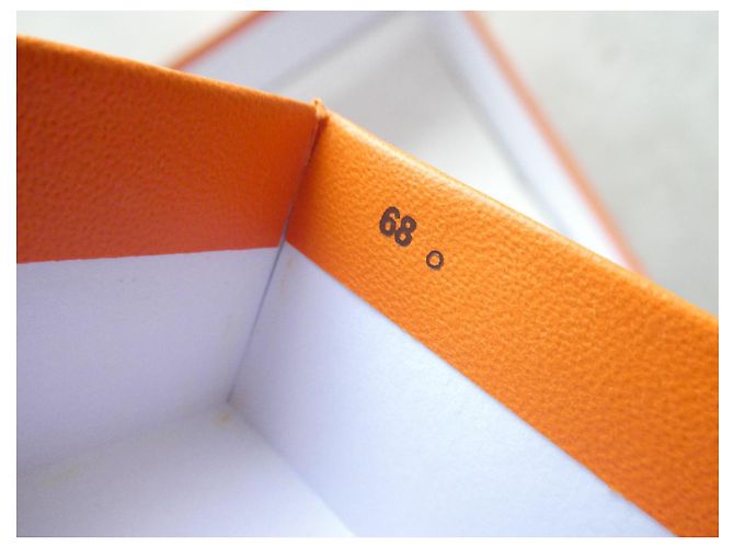 authentic original Hermès box for Hermès handbag model mini-Kelly 2 -68 Orange - view 3