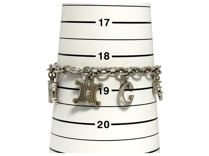 Céline Bracciale Triomphe Charm in Argento per Uomini e Donne di Celine - vista 9
