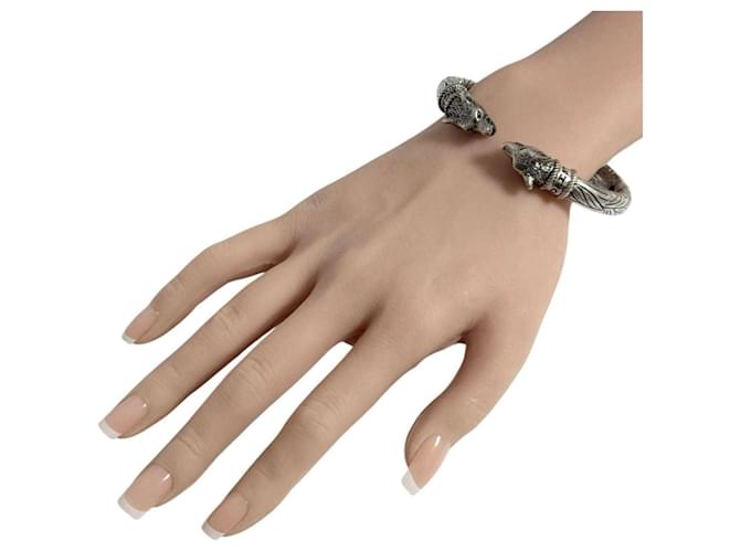 Bracciale Bangle Gucci Uomo Anger Forest Wolf - vista 10