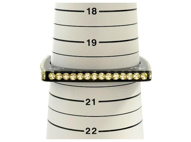 Bracciale in plastica nera e strass per donna Chanel Nero - vista 9