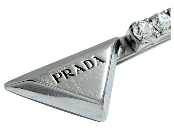Prada Silberhaarnadel mit Strass - Ansicht 4