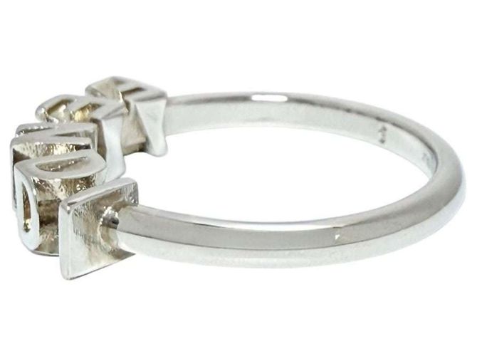 Anello Logo Band da Uomo Fendi Argento - vista 2