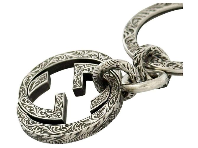 Portachiavi Arabesque da Uomo Gucci in Argento 925 - vista 4