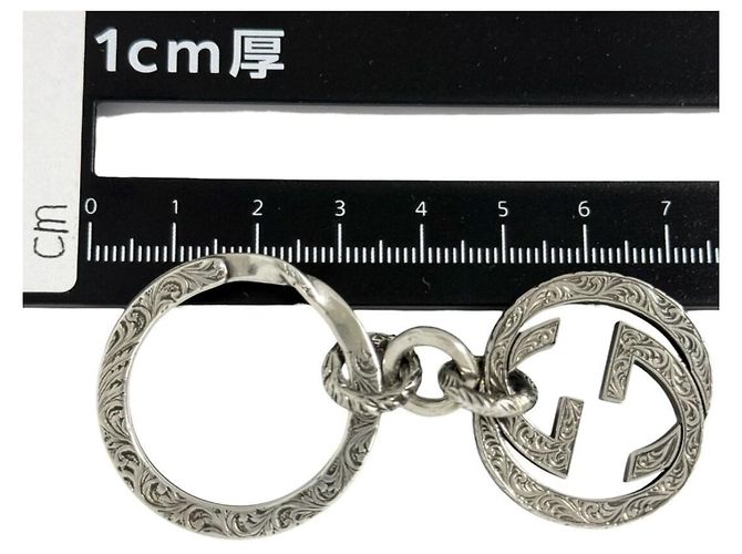Portachiavi Arabesque da Uomo Gucci in Argento 925 - vista 7