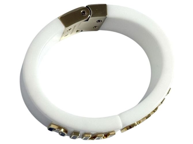 Bracciale bangle in plexiglass da donna Miu Miu Bianco - vista 3