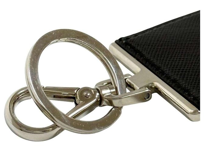 Prada Herren-Schlüsselanhänger mit Schiffs-Motiv Schwarz Silber - Ansicht 5