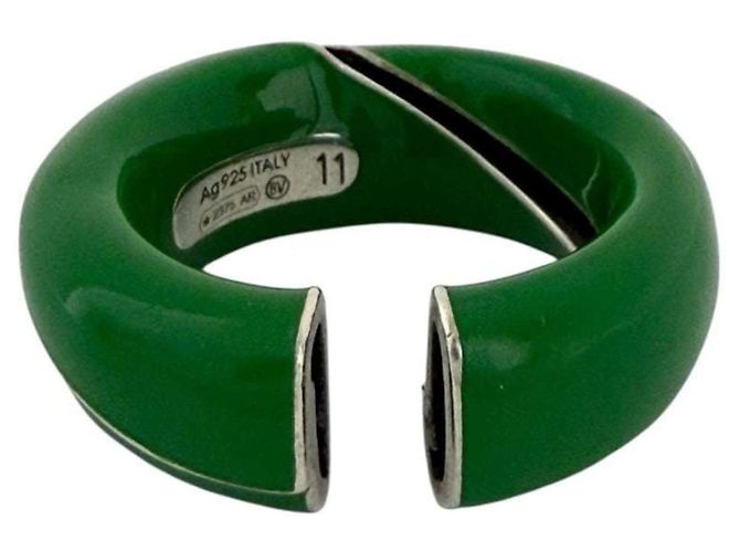 Anello Paraquito Bottega Veneta Verde - vista 2