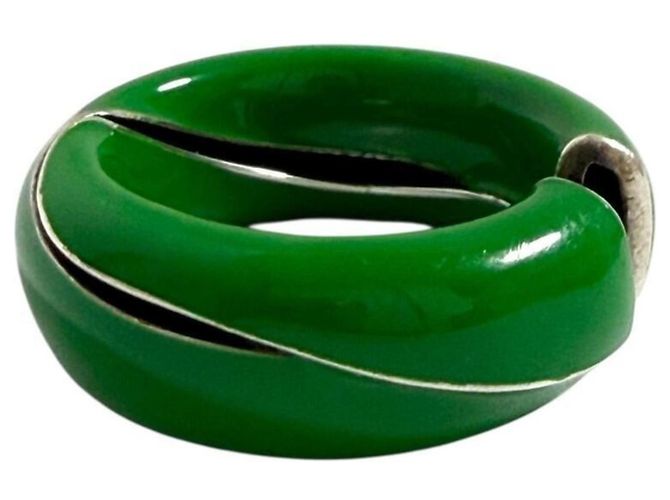 Anello Paraquito Bottega Veneta Verde - vista 3