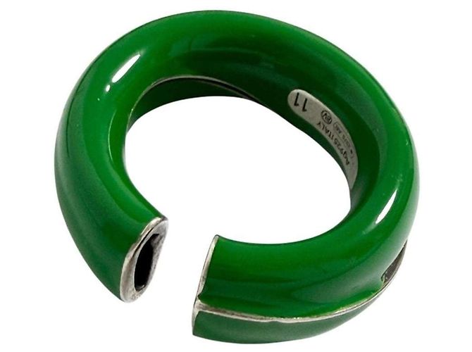 Anello Paraquito Bottega Veneta Verde - vista 6