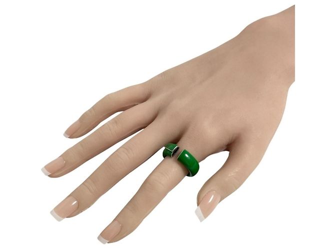 Anello Paraquito Bottega Veneta Verde - vista 9