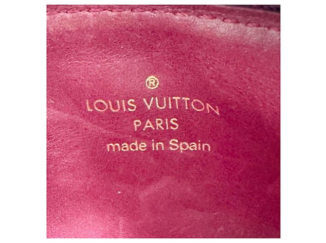 Monedero Louis Vuitton en cuero rojo Roja Burdeos - vista 10