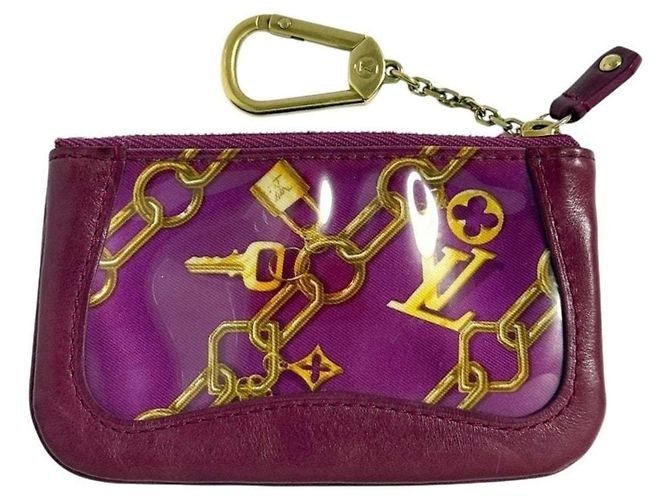 Monedero Louis Vuitton en cuero rojo Roja Burdeos - vista 2