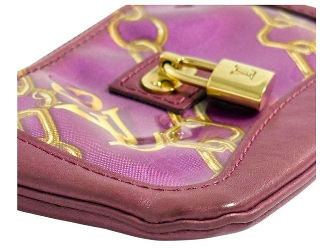 Monedero Louis Vuitton en cuero rojo Roja Burdeos - vista 5
