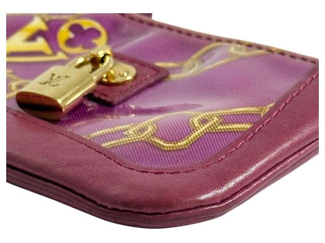 Monedero Louis Vuitton en cuero rojo Roja Burdeos - vista 6