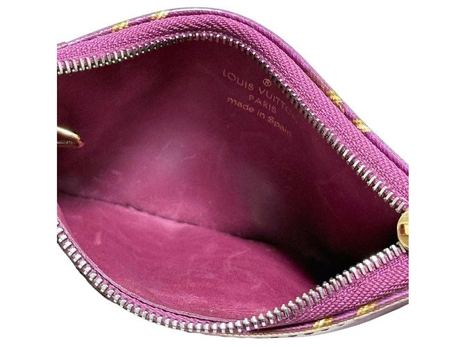Monedero Louis Vuitton en cuero rojo Roja Burdeos - vista 7