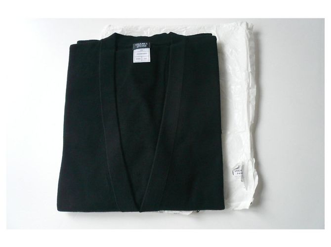 CHANEL Schwarze Weste Neue Löwenknöpfe XXL Wollmischung - Ansicht 3