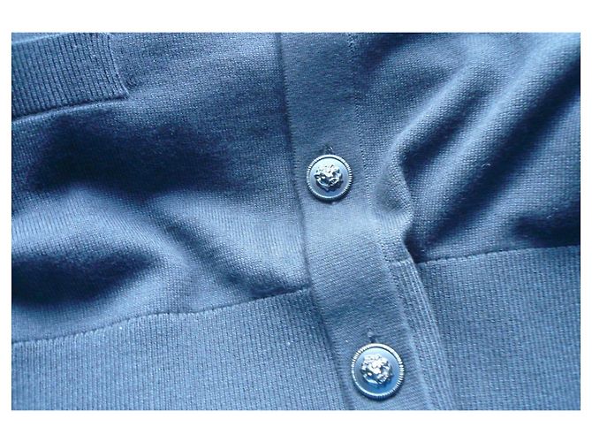 CHANEL Schwarze Weste Neue Löwenknöpfe XXL Wollmischung - Ansicht 9