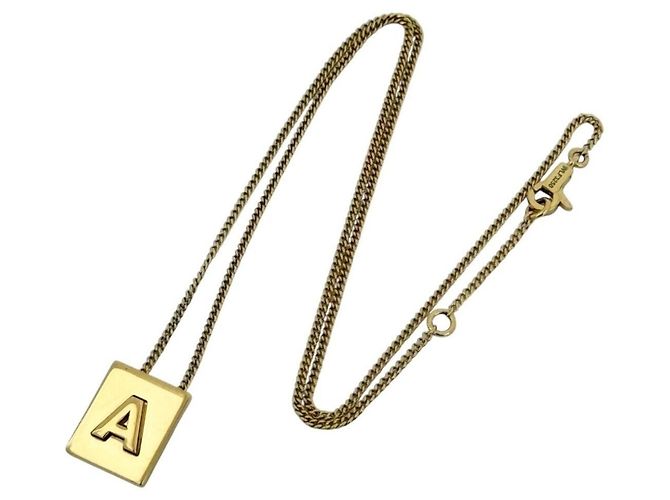 Céline Celine Damen Alphabet Halskette Anhänger Initial A - Ansicht 3