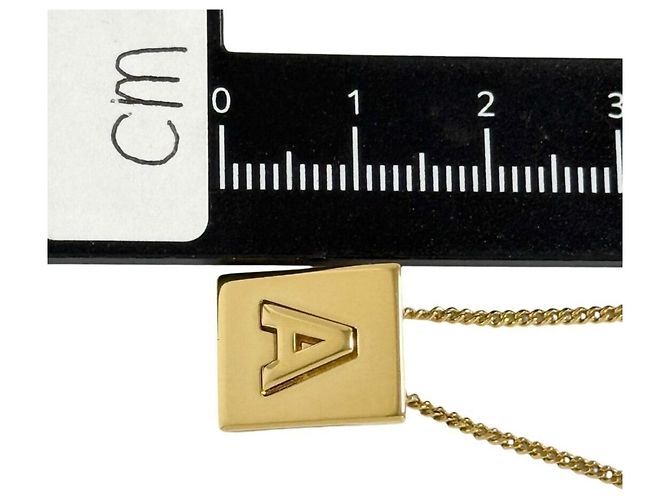 Céline Celine Damen Alphabet Halskette Anhänger Initial A - Ansicht 9