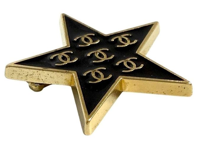 Timeless Spilla Pin Coco Mark da Donna di Chanel Nero D'oro - vista 3