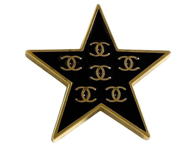 Timeless Spilla Pin Coco Mark da Donna di Chanel Nero D'oro - vista 6
