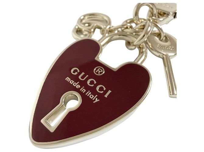 Portachiavi in metallo a forma di cuore per donne Gucci - vista 3