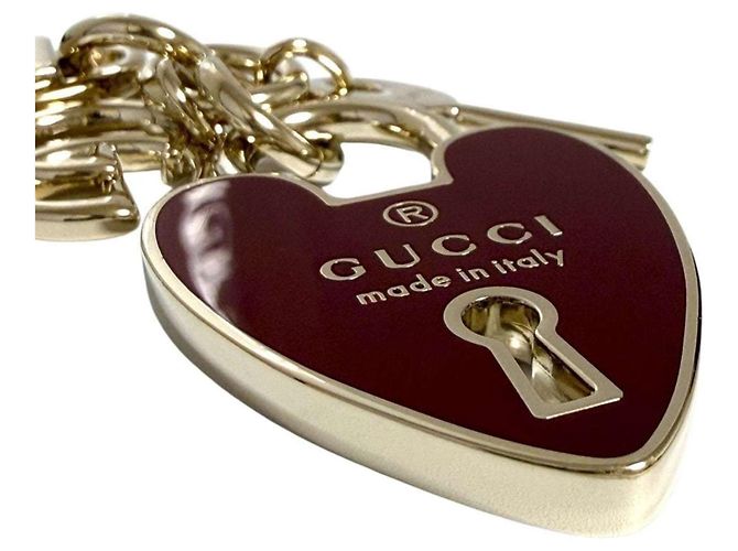 Portachiavi in metallo a forma di cuore per donne Gucci - vista 7
