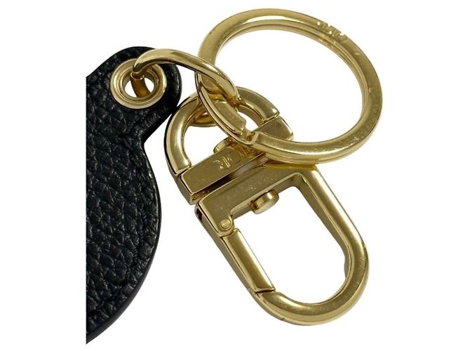 Portachiavi in pelle nera e dorata obliqua per uomo Christian Dior Nero D'oro - vista 4
