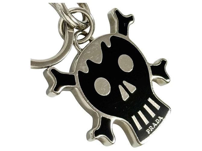Portachiavi Skull da Uomo Prada Nero - vista 4