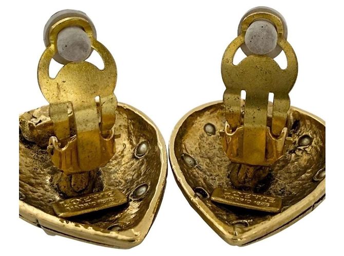 Orecchini Clip Anagram da Donna Loewe Nero D'oro - vista 3