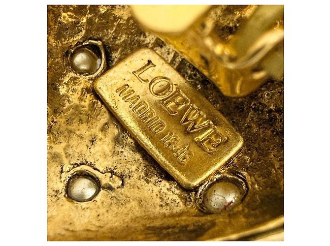 Orecchini Clip Anagram da Donna Loewe Nero D'oro - vista 8
