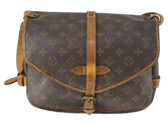 LOUIS VUITTON Borsa a Spalla Monogram Saumur 30 M42256 LV Auth 154252 Monogramma - vista 13