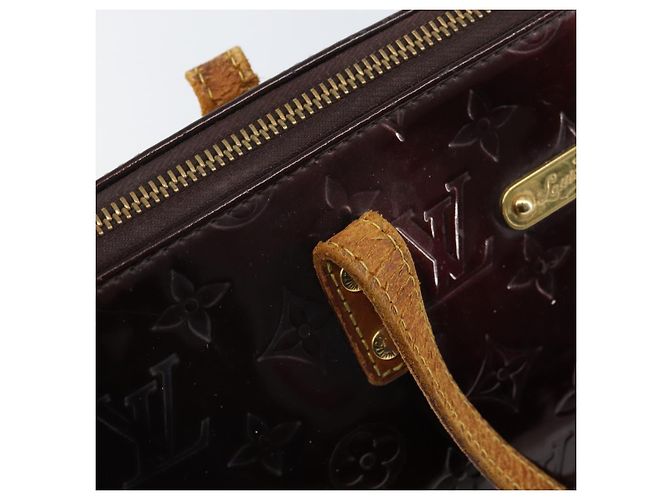 LOUIS VUITTON Borsa a Mano Monogram Vernis Bellevue PM Amarante M93585 Auth BA9673 Bordò - vista 10