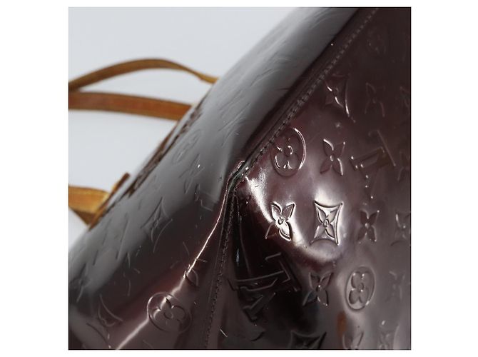 LOUIS VUITTON Borsa a Mano Monogram Vernis Bellevue PM Amarante M93585 Auth BA9673 Bordò - vista 14