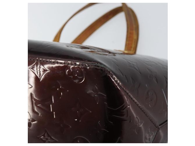 LOUIS VUITTON Borsa a Mano Monogram Vernis Bellevue PM Amarante M93585 Auth BA9673 Bordò - vista 15