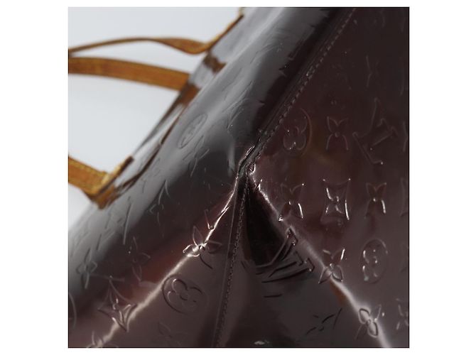 LOUIS VUITTON Borsa a Mano Monogram Vernis Bellevue PM Amarante M93585 Auth BA9673 Bordò - vista 16