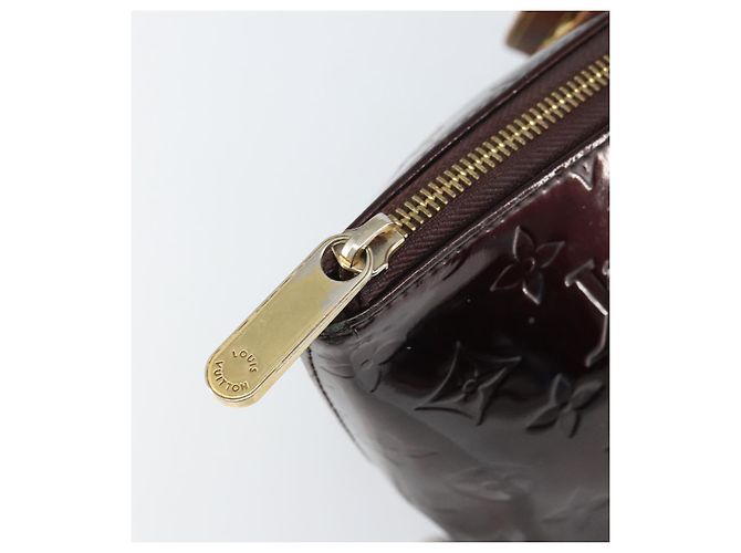 LOUIS VUITTON Borsa a Mano Monogram Vernis Bellevue PM Amarante M93585 Auth BA9673 Bordò - vista 18