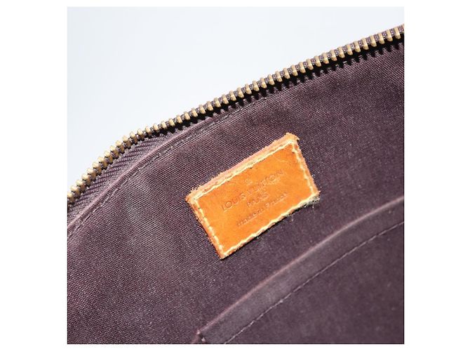 LOUIS VUITTON Borsa a Mano Monogram Vernis Bellevue PM Amarante M93585 Auth BA9673 Bordò - vista 19