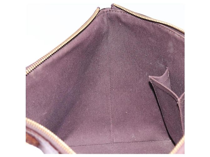 LOUIS VUITTON Borsa a Mano Monogram Vernis Bellevue PM Amarante M93585 Auth BA9673 Bordò - vista 21