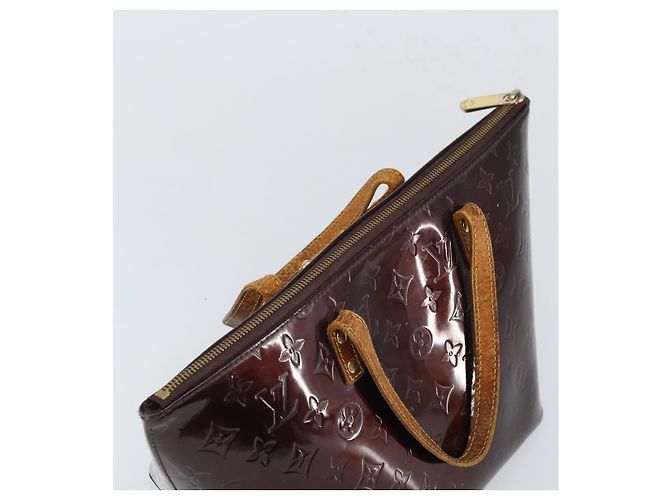 LOUIS VUITTON Borsa a Mano Monogram Vernis Bellevue PM Amarante M93585 Auth BA9673 Bordò - vista 6