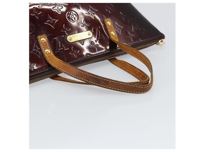 LOUIS VUITTON Borsa a Mano Monogram Vernis Bellevue PM Amarante M93585 Auth BA9673 Bordò - vista 7