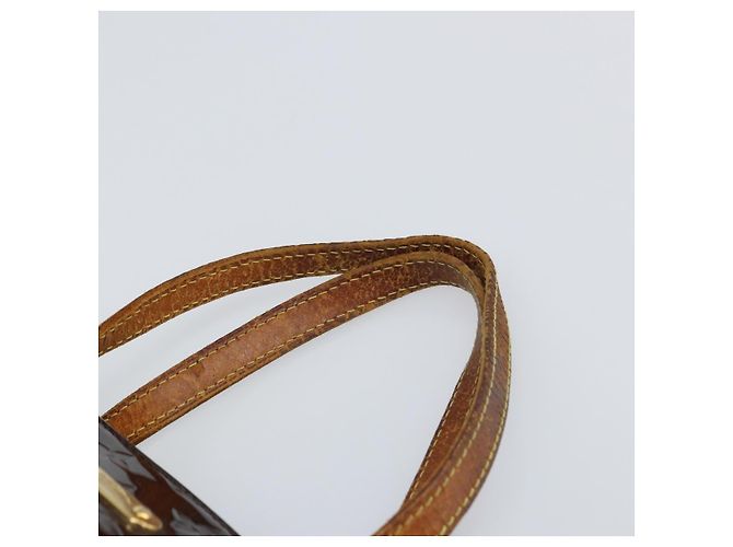 LOUIS VUITTON Borsa a Mano Monogram Vernis Bellevue PM Amarante M93585 Auth BA9673 Bordò - vista 8