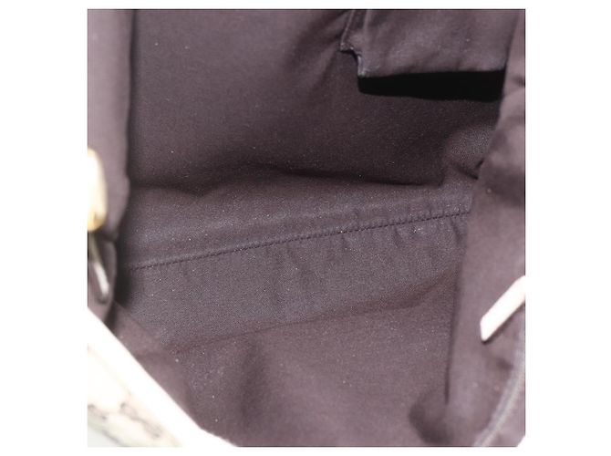 Borsa a Spalla GG Canvas Gucci Beige Oro 131326 Auth 168097 D'oro - vista 18