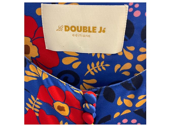 Autre Marque Vestido Coquette Floral Azul / Vermelho La DoubleJ - vista 3
