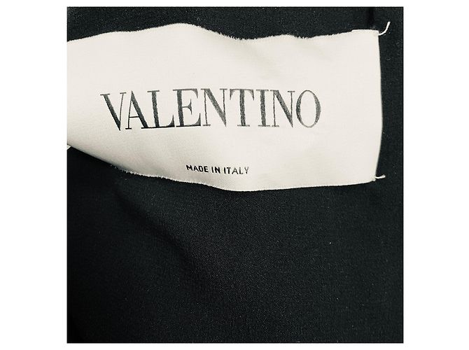 Valentino Garavani Schwarzes besticktes Spitzen-Cocktailkleid von Valentino - Ansicht 4