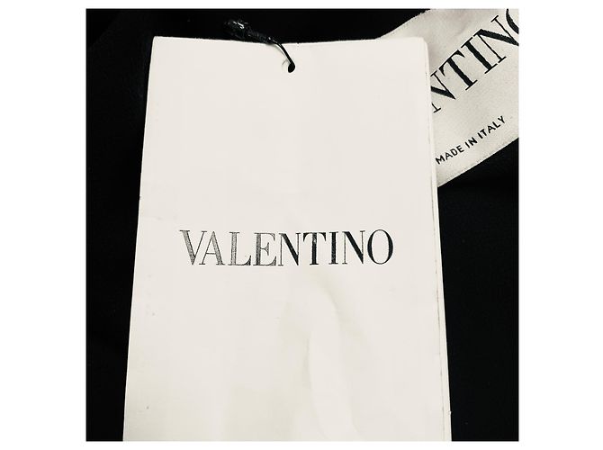 Valentino Garavani Schwarzes besticktes Spitzen-Cocktailkleid von Valentino - Ansicht 6