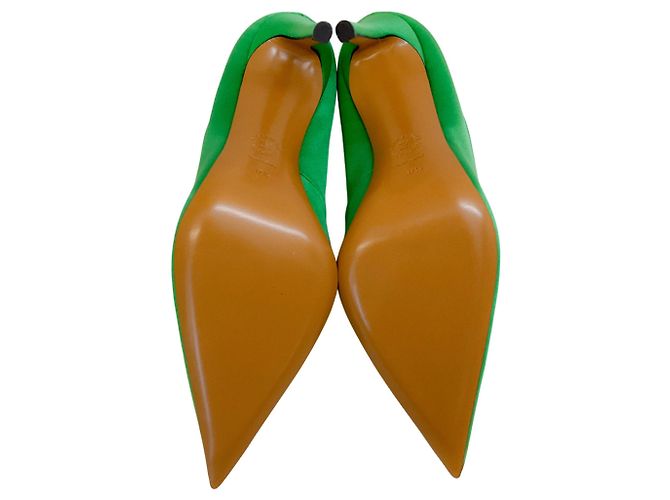 Décolleté in satin verde Alexandre Vauthier - vista 7