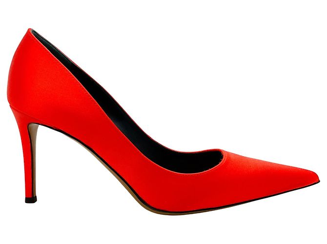 Pompes en satin orange Alexandre Vauthier - vue 2