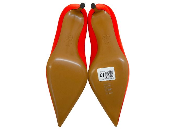 Pompes en satin orange Alexandre Vauthier - vue 7